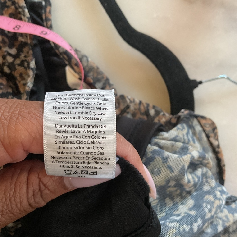 Terra & Sky Leopard Print Sheer Blouse - Picture 6 of 6
